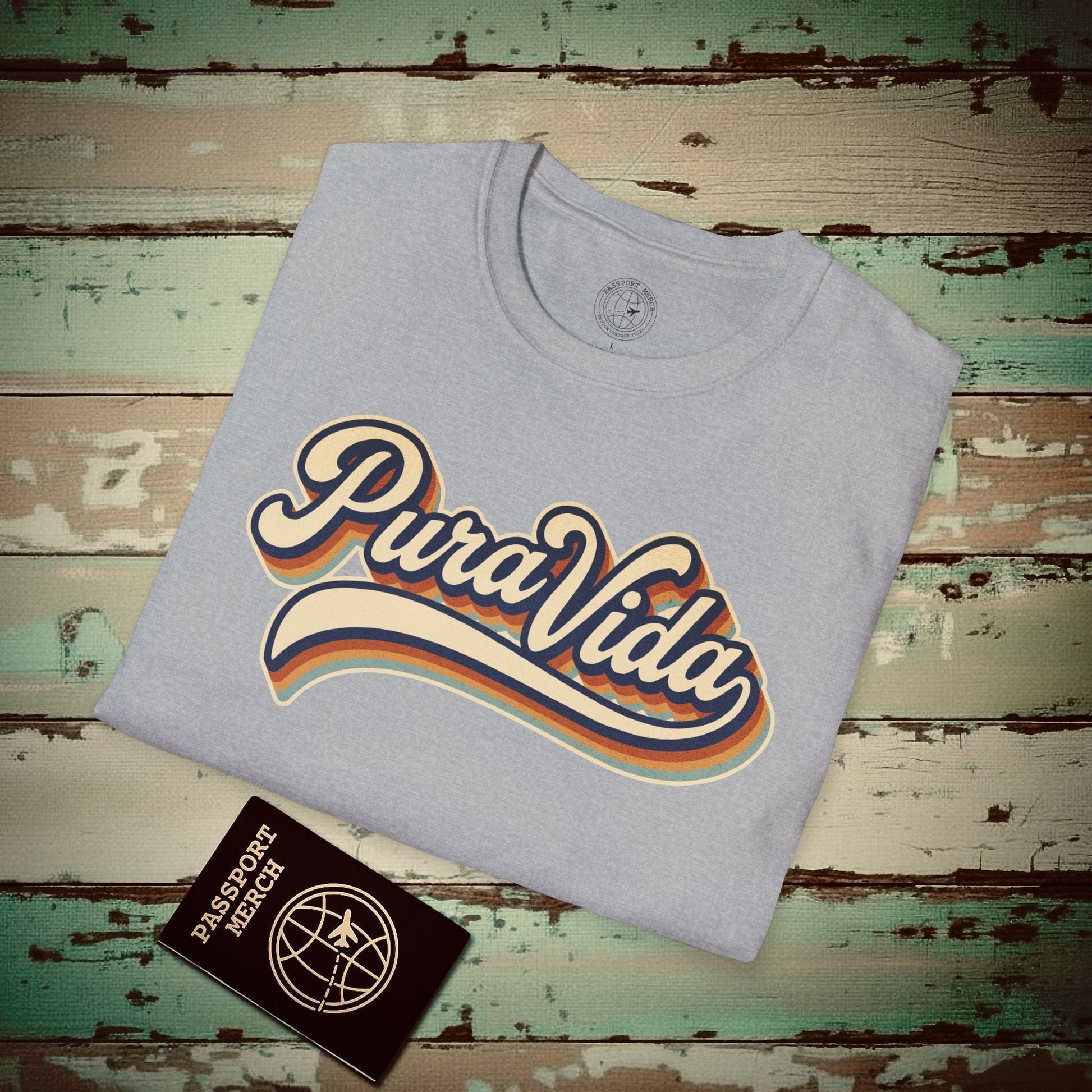 Pura Vida (Classic 70s), Costa Rica T-Shirt Sport Grey / S