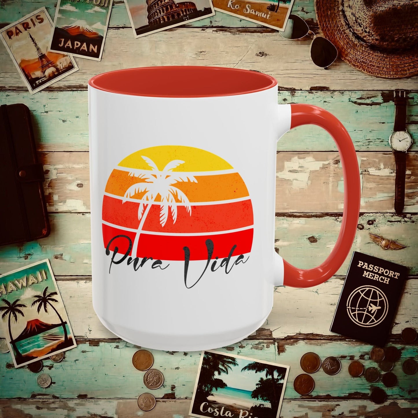 Pura Vida Costa Rica 15oz Mug Red / 15oz