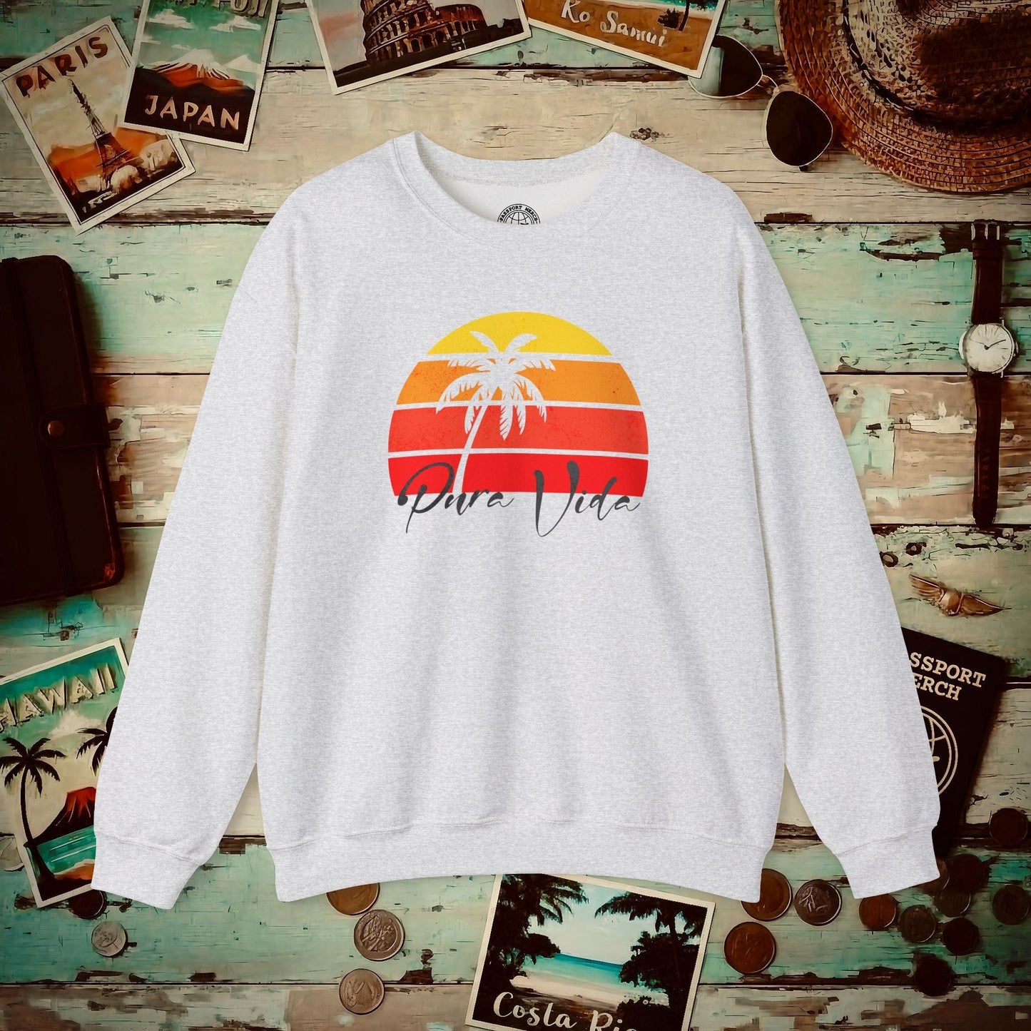 Pura Vida Costa Rica Crewneck Ash / S