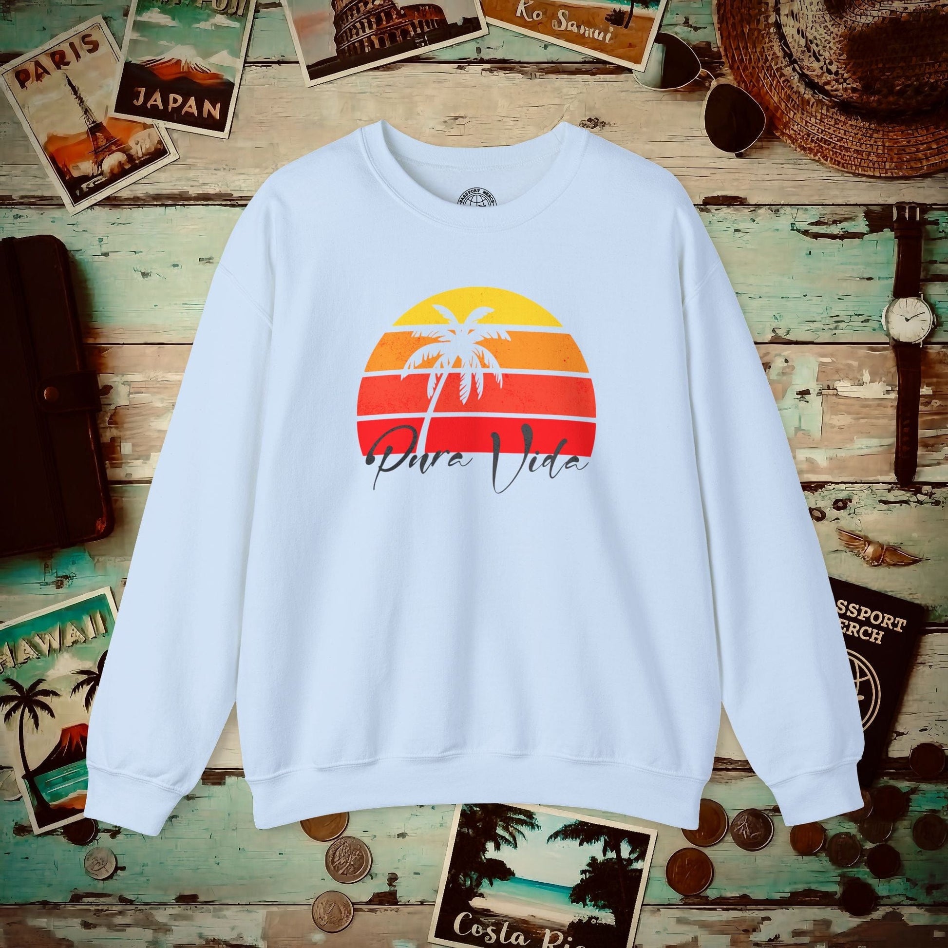 Pura Vida Costa Rica Crewneck Light Blue / S