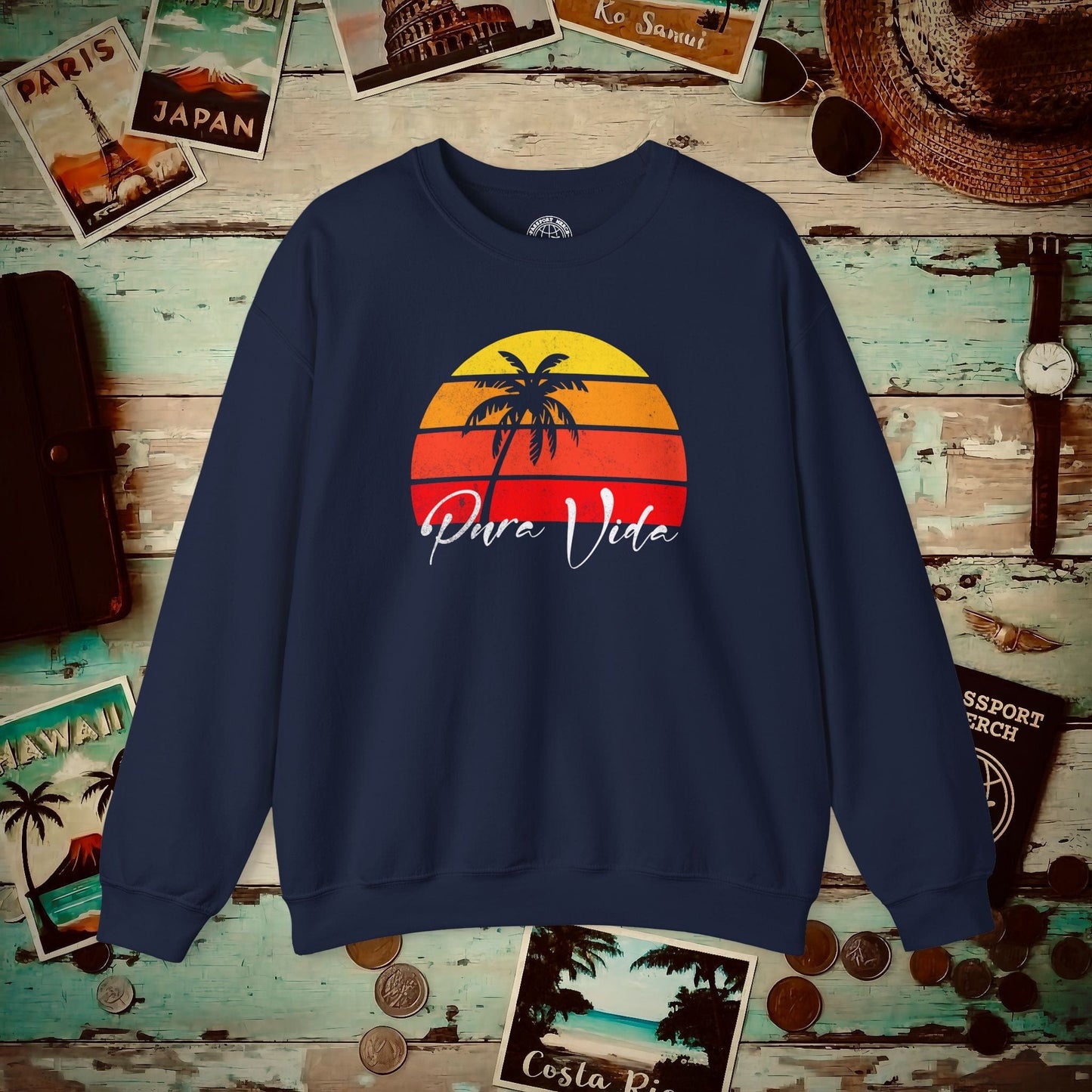 Pura Vida Costa Rica Crewneck Navy / S