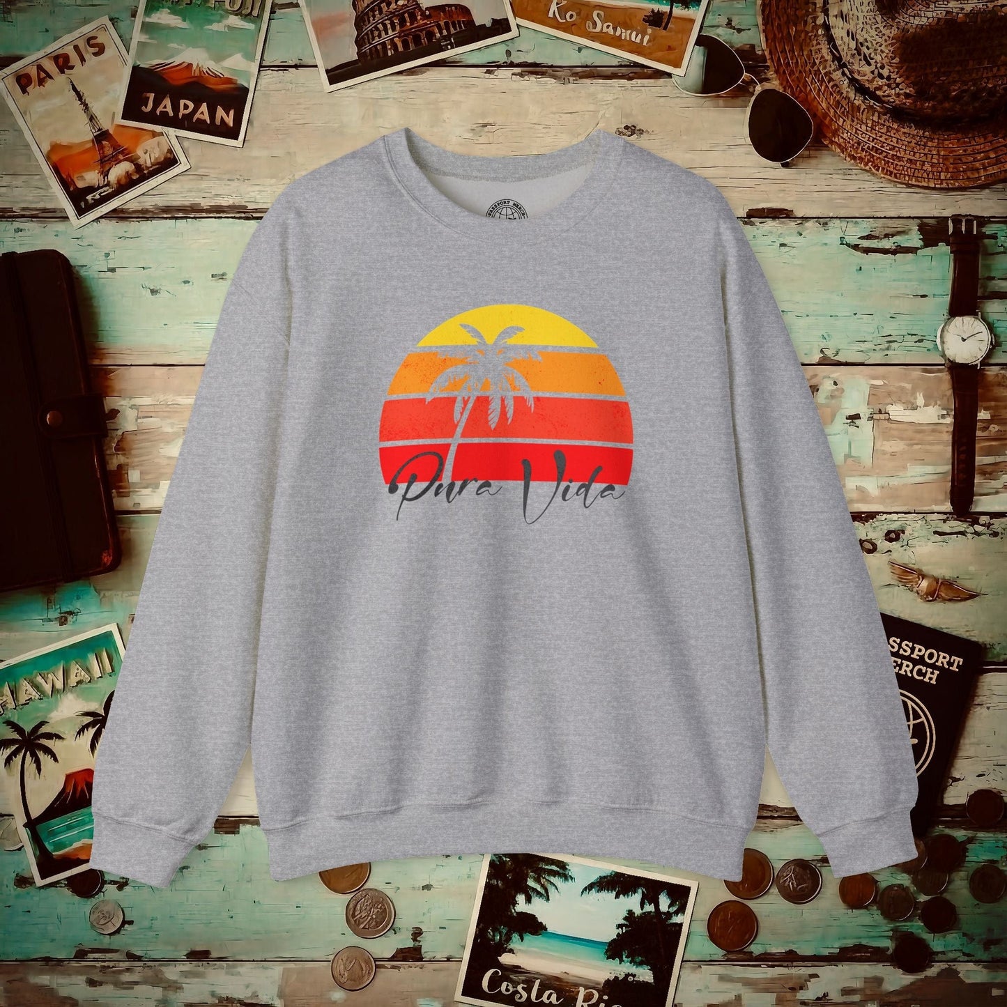 Pura Vida Costa Rica Crewneck Sport Grey / S