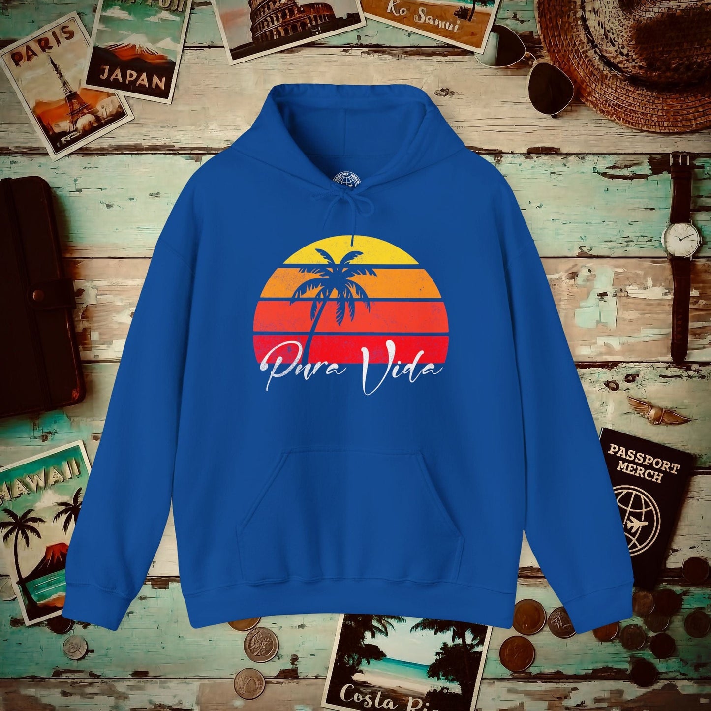 Pura Vida Costa Rica Hoodie Royal / S