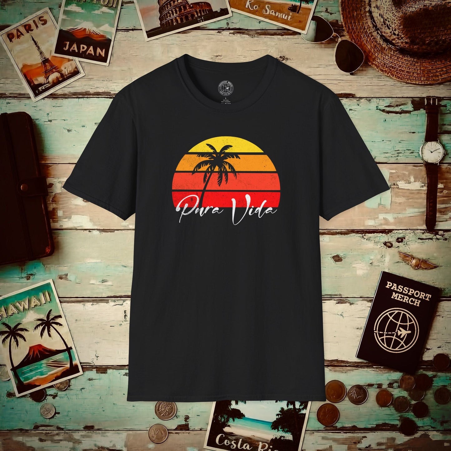 Pura Vida Costa Rica T-Shirt Black / S