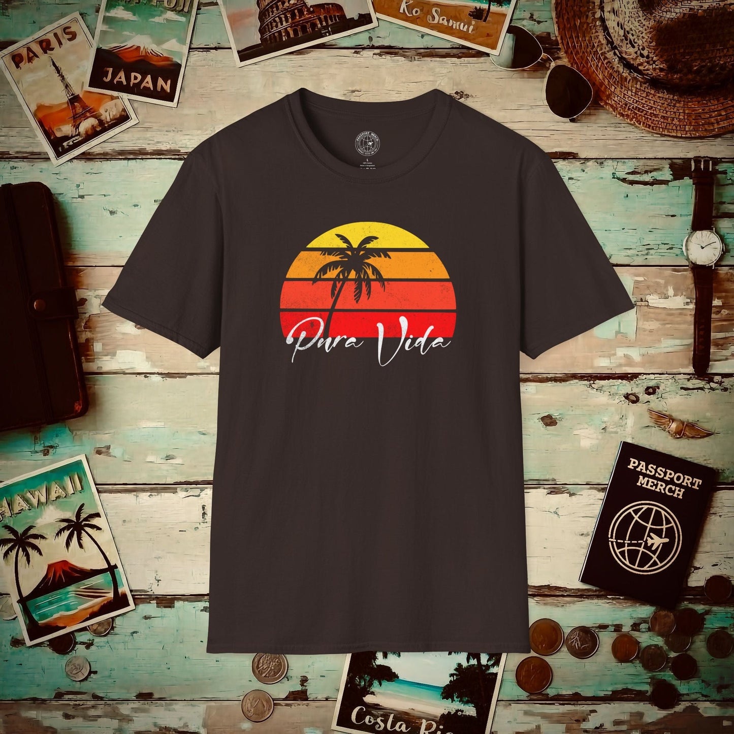 Pura Vida Costa Rica T-Shirt Dark Chocolate / S