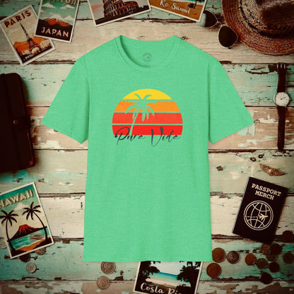 Pura Vida Costa Rica T-Shirt Heather Irish Green / S