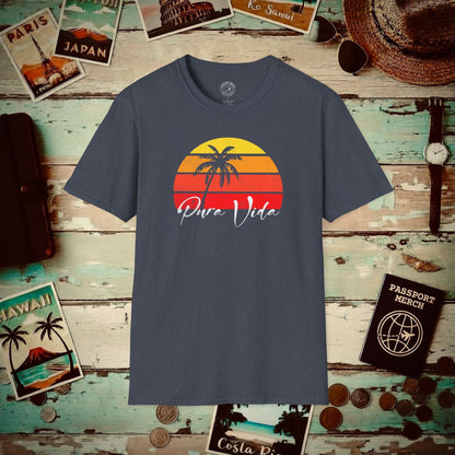 Pura Vida Costa Rica T-Shirt Heather Navy / S