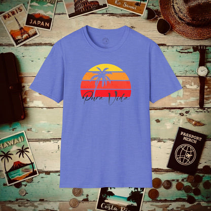 Pura Vida Costa Rica T-Shirt Heather Royal / S
