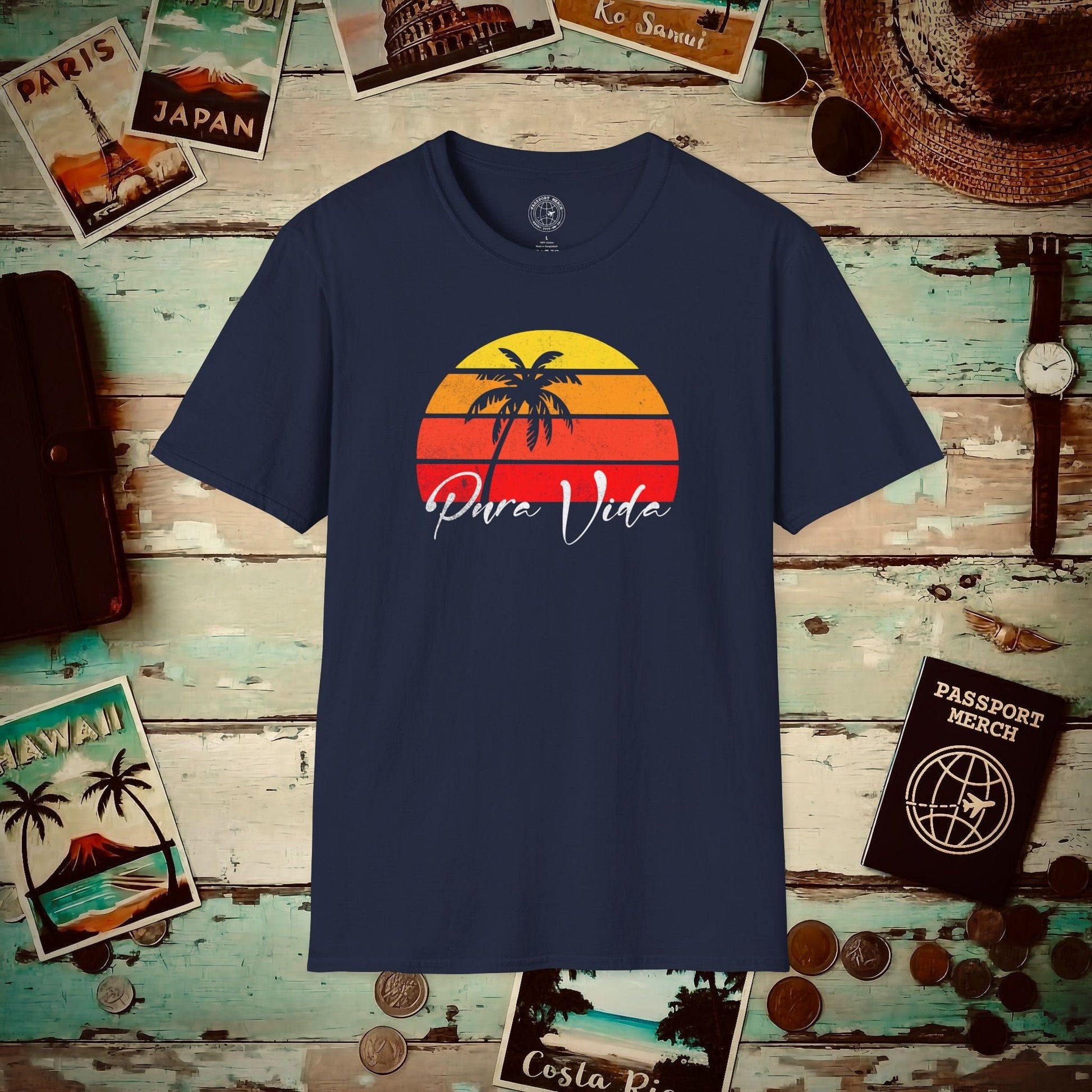Pura Vida Costa Rica T-Shirt Navy / S