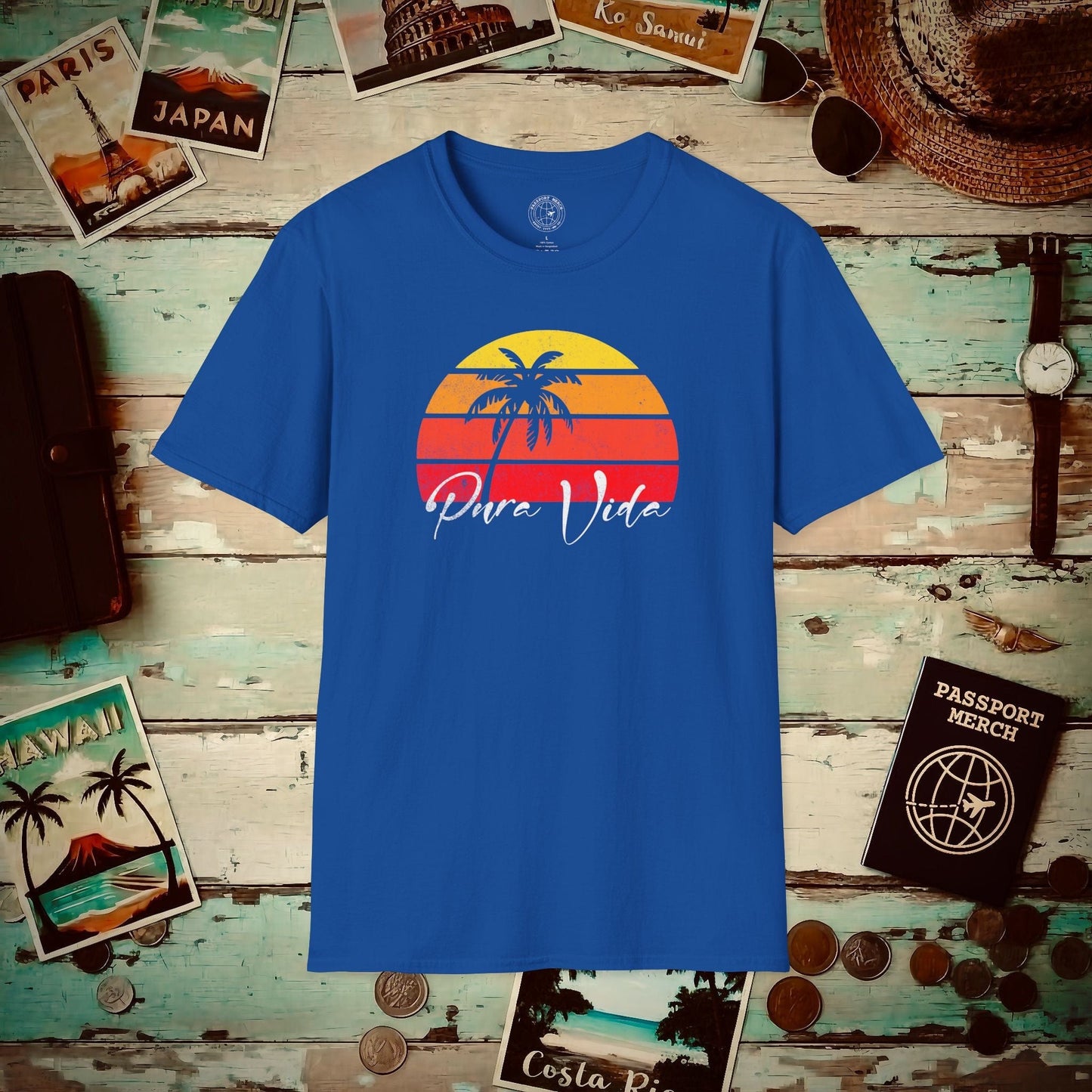 Pura Vida Costa Rica T-Shirt Royal / S