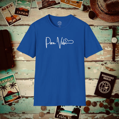 Pura Vida Heart Signature, Costa Rica T-Shirt Royal / S