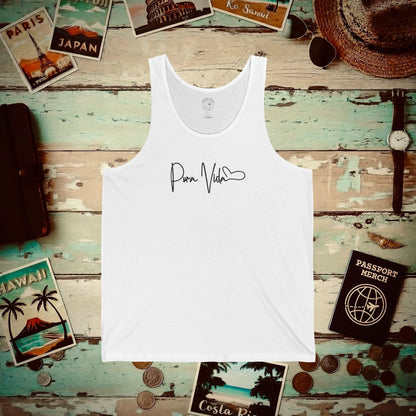 Pura Vida Heart Signature, Costa Rica Tank Top White / XS