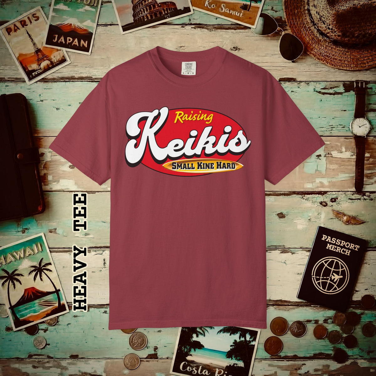 Raising Keikis, Hawaii Heavy Tee Chili / S