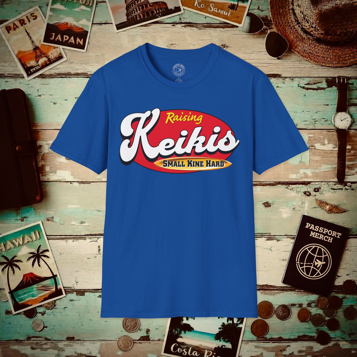 Raising Keikis, Hawaii T-Shirt Royal / S