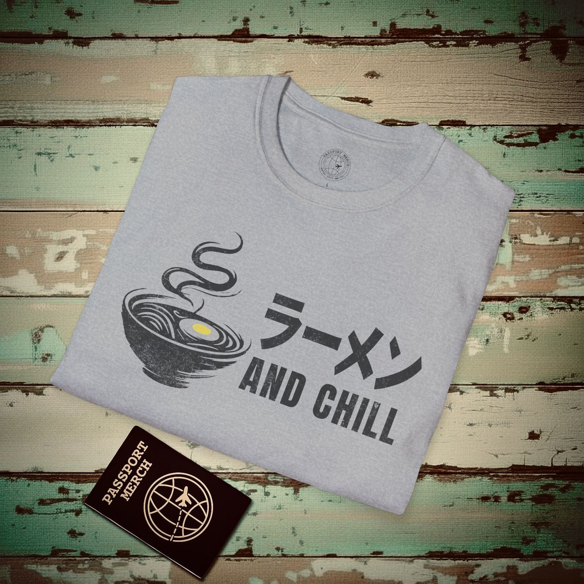 Ramen and Chill, Japan T-Shirt Sport Grey / S