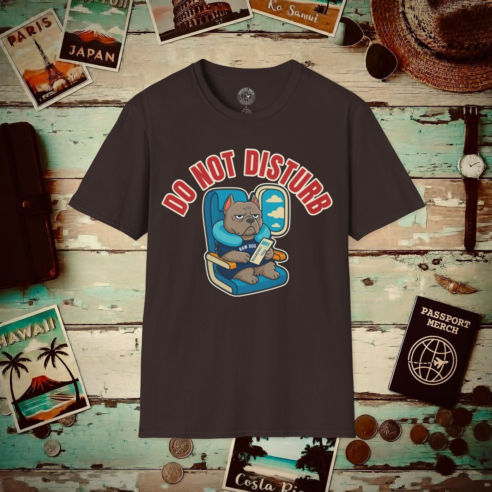 Raw Dogging - Do Not Disturb T-Shirt Dark Chocolate / S