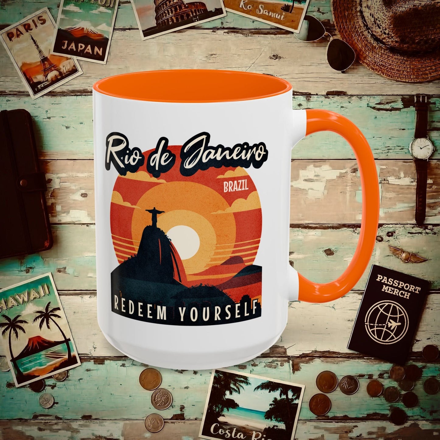 Redeem Yourself Rio de Janeiro Brazil 15oz Mug Orange / 15oz