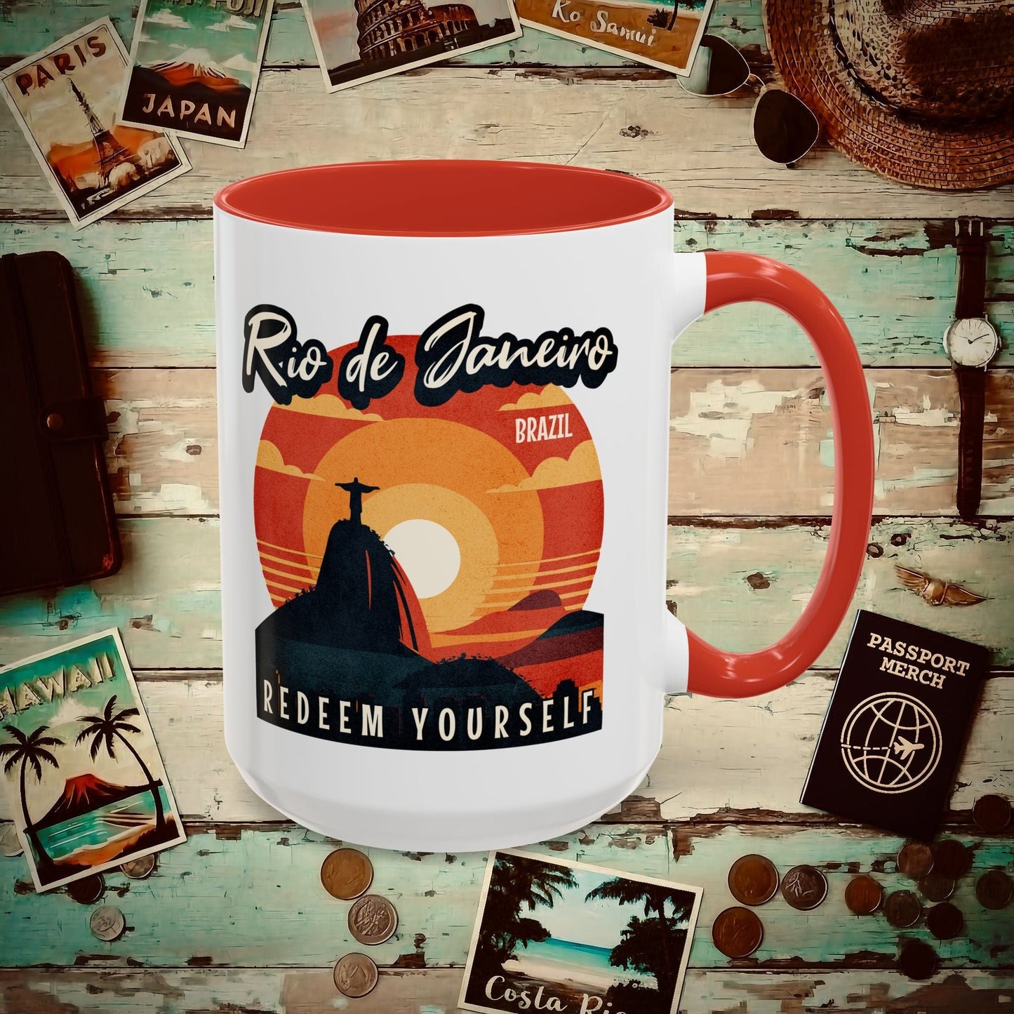 Redeem Yourself Rio de Janeiro Brazil 15oz Mug Red / 15oz