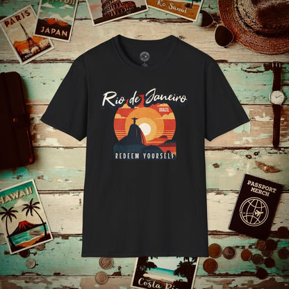 Redeem Yourself Rio de Janeiro Brazil T-Shirt Black / S