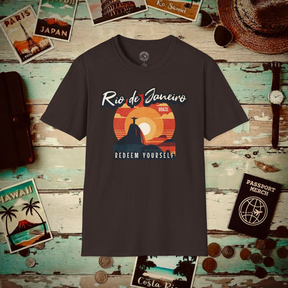Redeem Yourself Rio de Janeiro Brazil T-Shirt Dark Chocolate / S