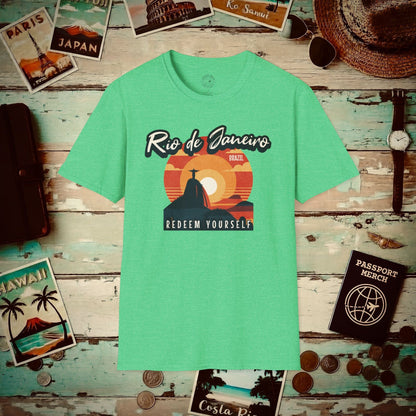 Redeem Yourself Rio de Janeiro Brazil T-Shirt Heather Irish Green / S