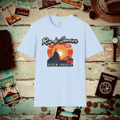 Redeem Yourself Rio de Janeiro Brazil T-Shirt Light Blue / S