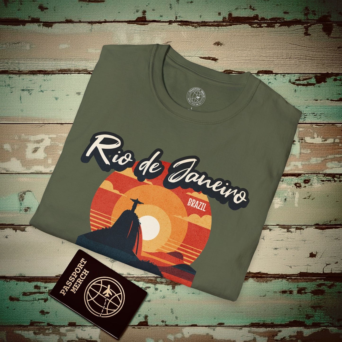 Redeem Yourself Rio de Janeiro Brazil T-Shirt Military Green / S
