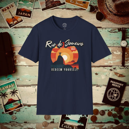 Redeem Yourself Rio de Janeiro Brazil T-Shirt Navy / S
