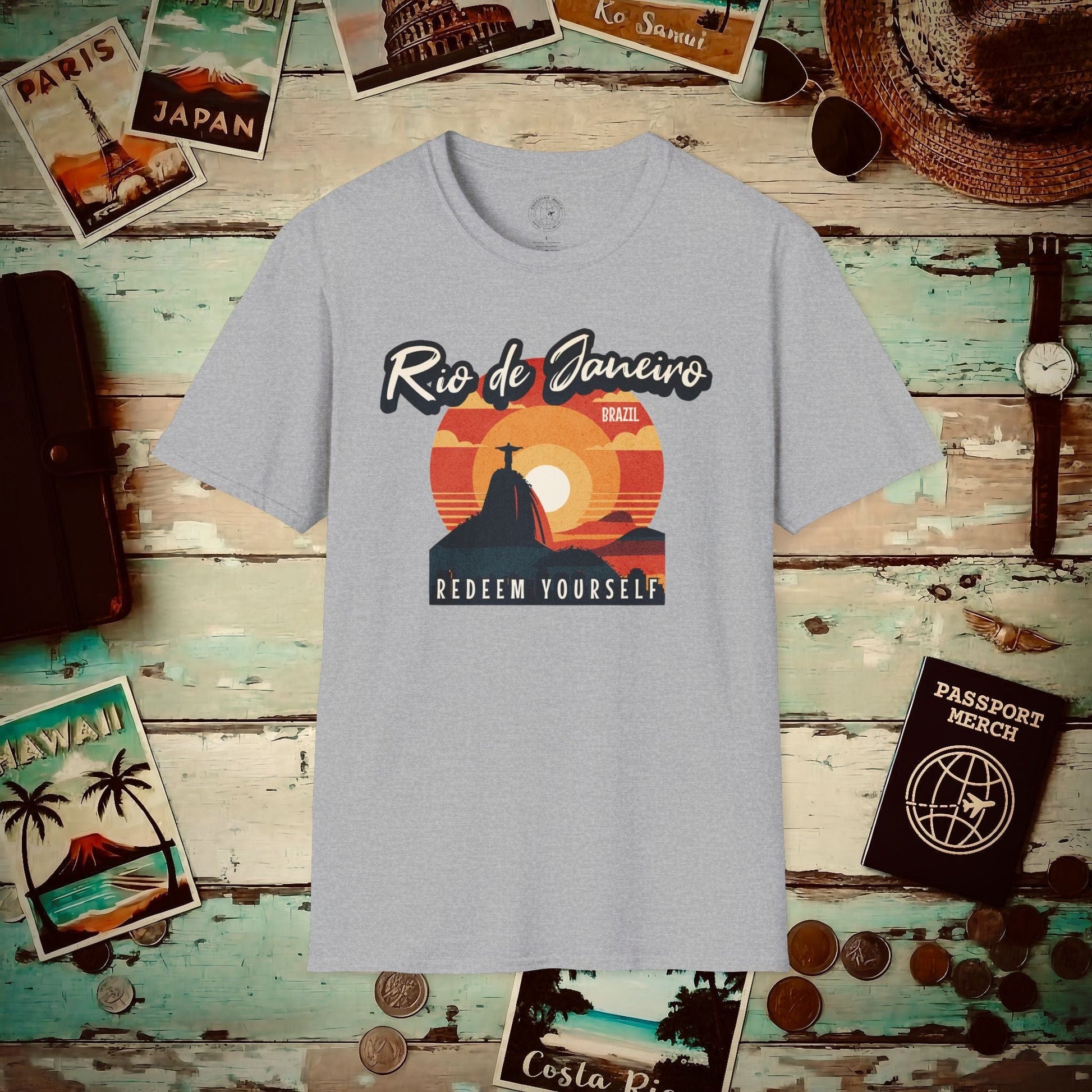 Redeem Yourself Rio de Janeiro Brazil T-Shirt Sport Grey / S