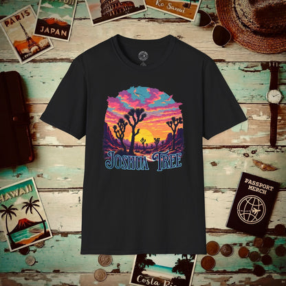 Retro Joshua Tree, California T-Shirt Black / S