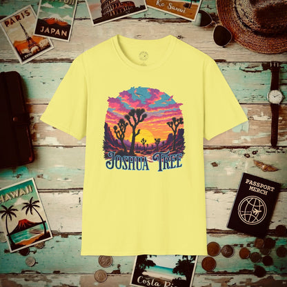 Retro Joshua Tree, California T-Shirt Cornsilk / S