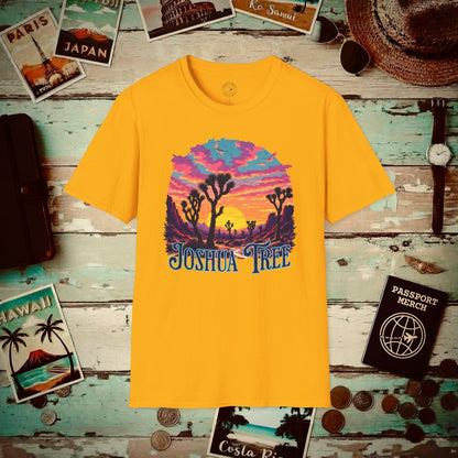 Retro Joshua Tree, California T-Shirt Gold / S