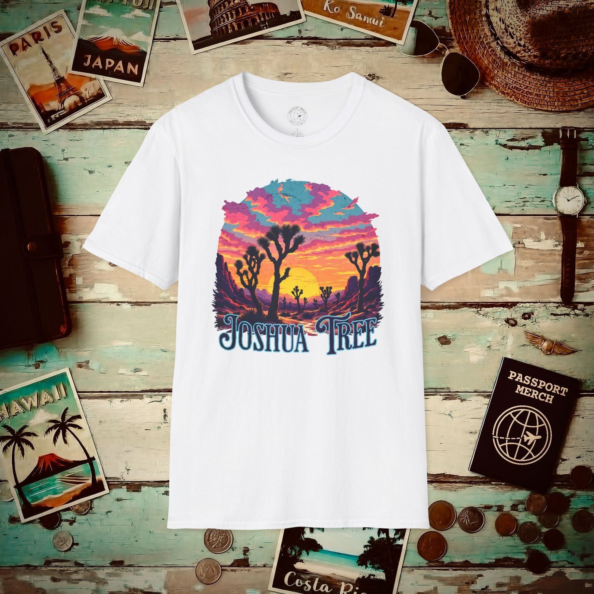 Retro Joshua Tree, California T-Shirt White / S
