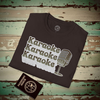 Retro Karaoke Karaoke Karaoke, Japan T-Shirt Dark Chocolate / S