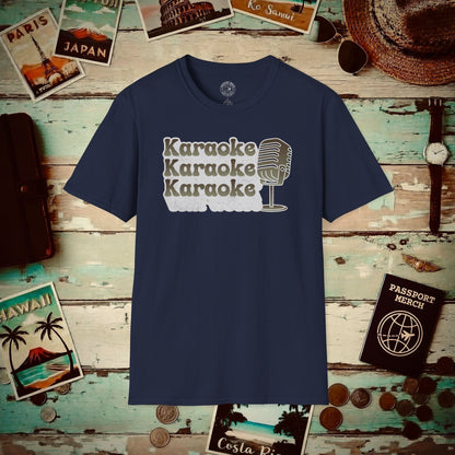 Retro Karaoke Karaoke Karaoke, Japan T-Shirt Navy / S