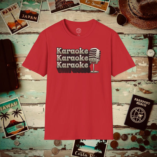 Retro Karaoke Karaoke Karaoke, Japan T-Shirt Red / S