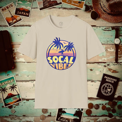 Retro SoCal Vibes, California T-Shirt Sand / S