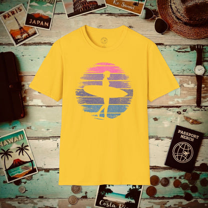 Retro Sun Surfer Girl T-Shirt Daisy / S