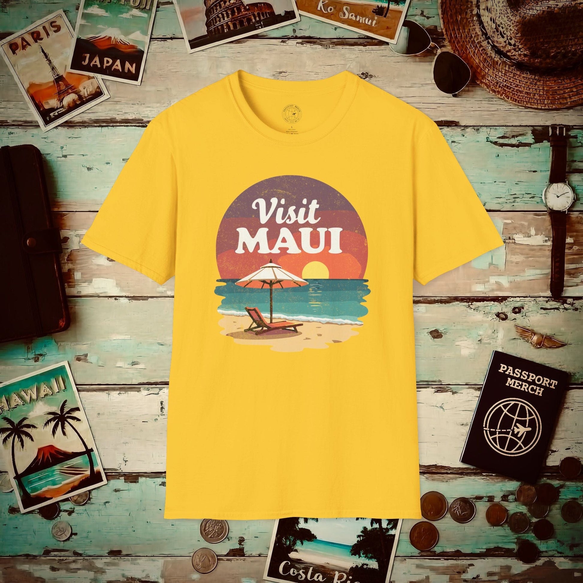 Retro Visit Maui Hawaii T-Shirt Daisy / S