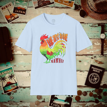 Rise and Shine Rooster, Hawaii T-Shirt Light Blue / S