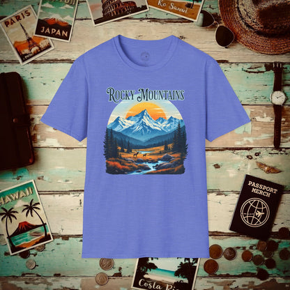 Rocky Mountains, Colorado T-Shirt Heather Royal / S