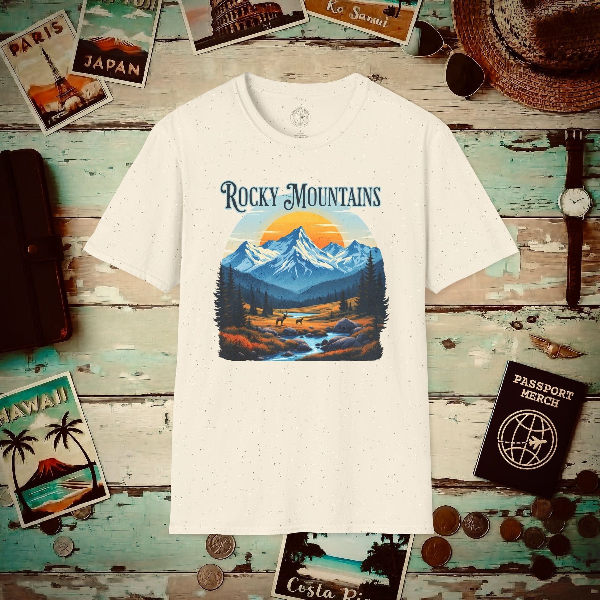 Rocky Mountains, Colorado T-Shirt Natural / S