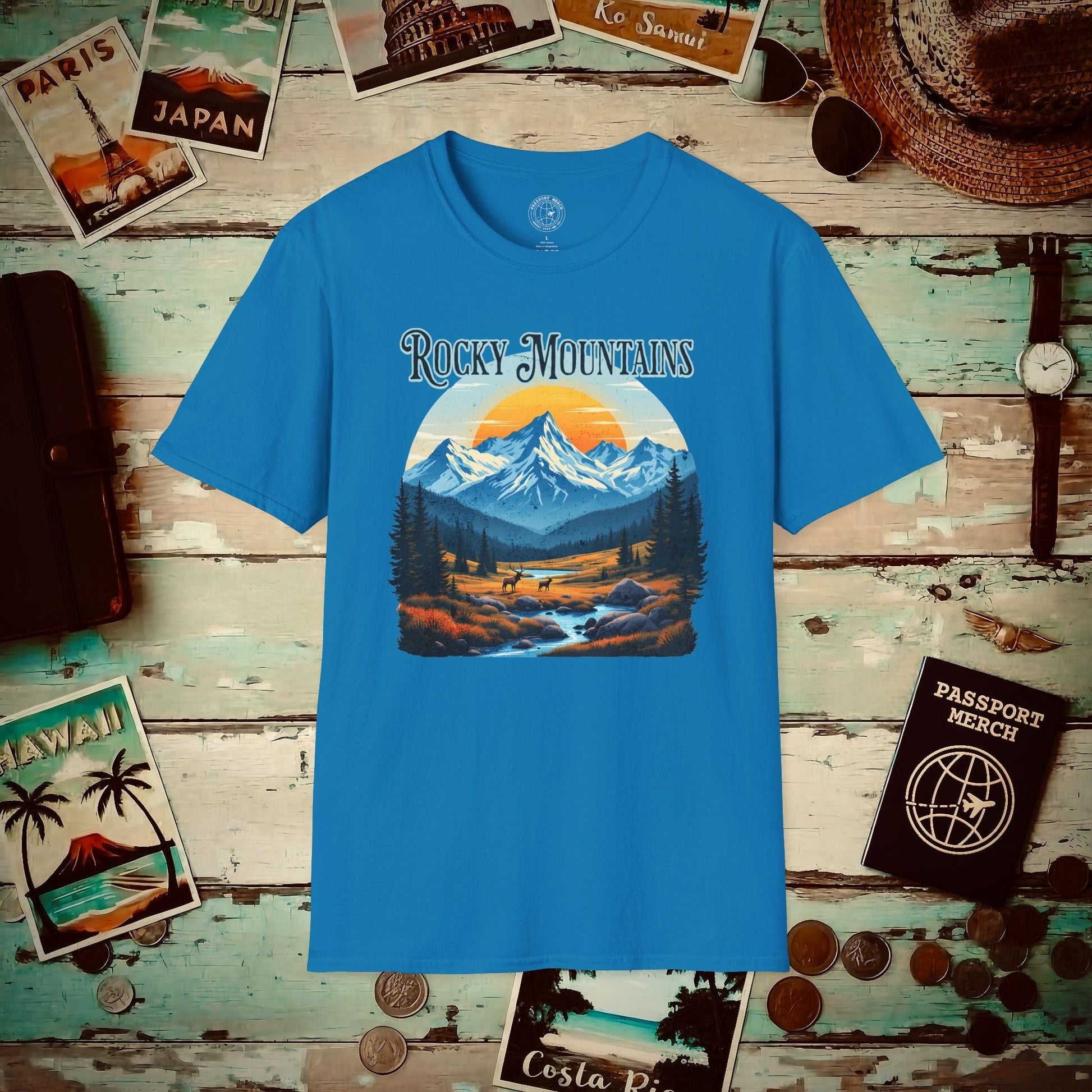 Rocky Mountains, Colorado T-Shirt Sapphire / S