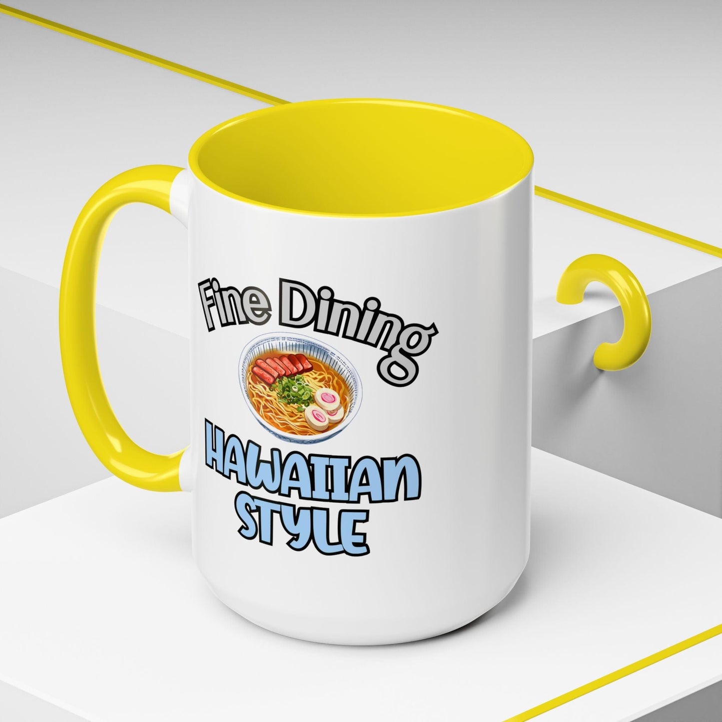 Saimin Fine Dining Hawaiian Style 15oz Mug Yellow / 15oz