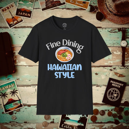 Saimin Fine Dining Hawaiian Style T-Shirt Black / S
