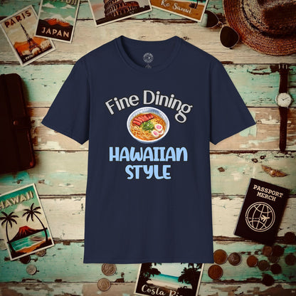 Saimin Fine Dining Hawaiian Style T-Shirt Navy / S