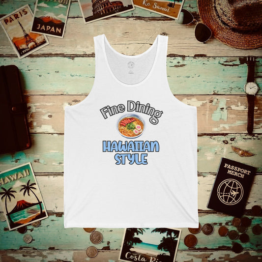 Saimin Fine Dining Hawaiian Style Tank Top White / XS