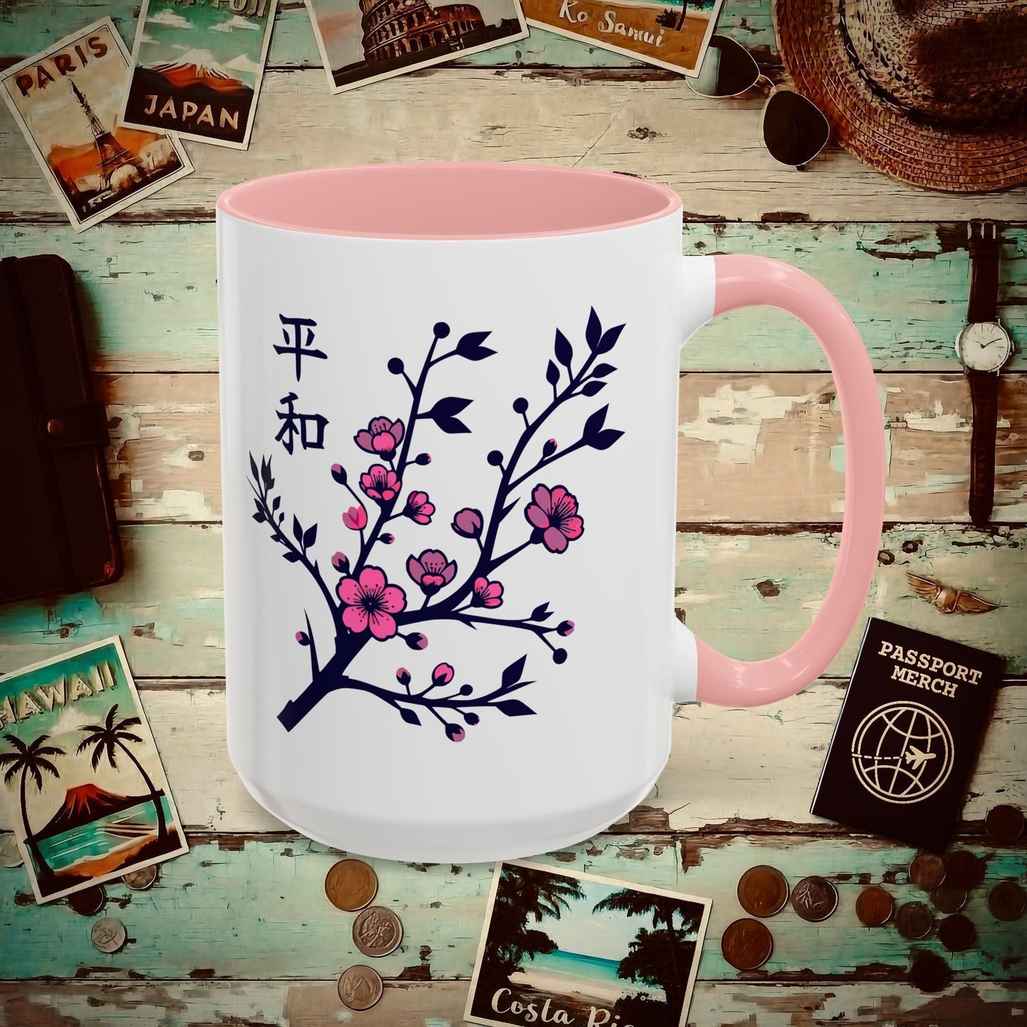 Sakura Serenity, Japan 15oz Mug Pink / 15oz