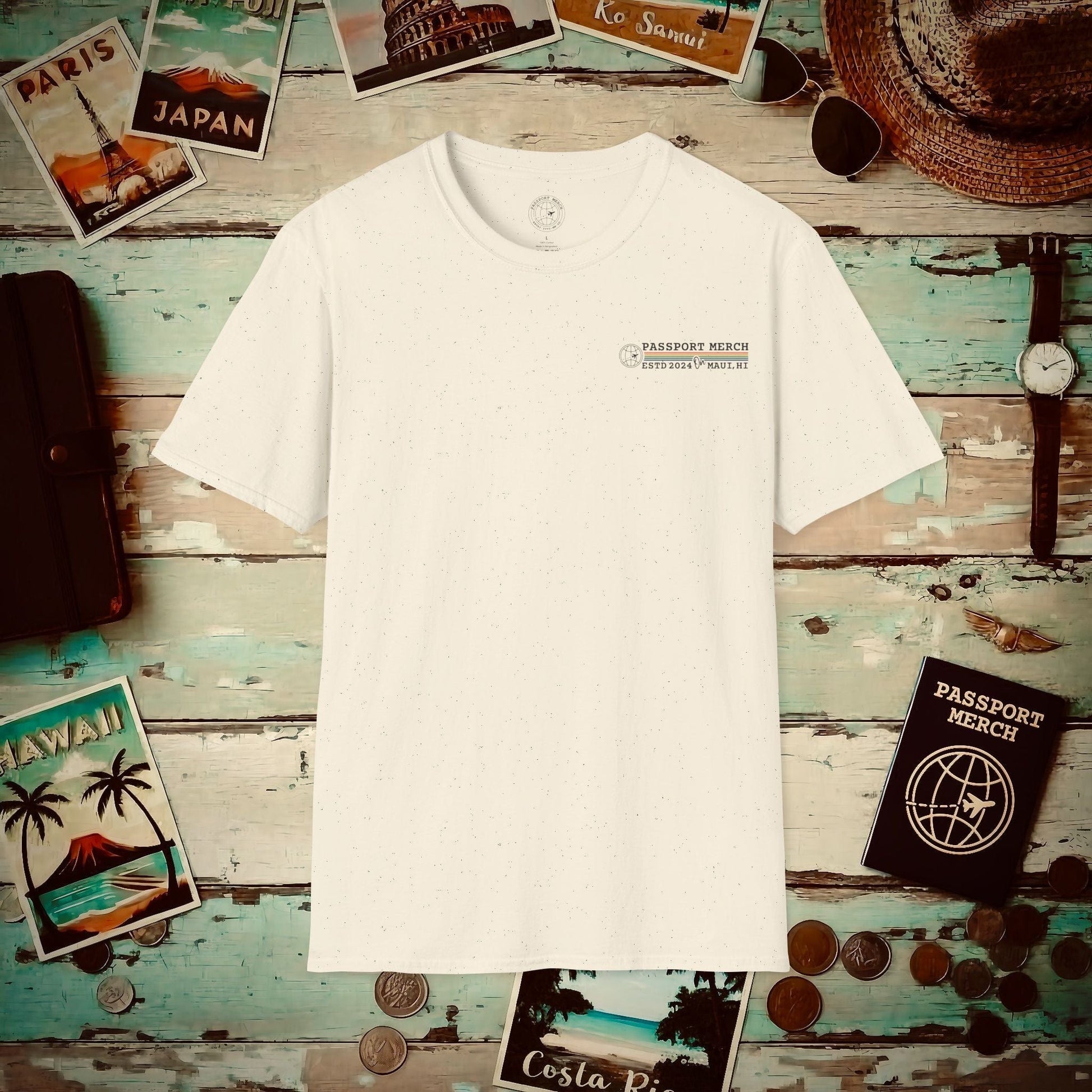Sakura Serenity, Japan Back Print T-Shirt