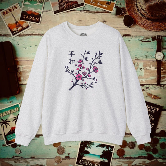 Sakura Serenity, Japan Crewneck Ash / S